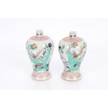 A pair of Chinese porcelain under glazed blue and p