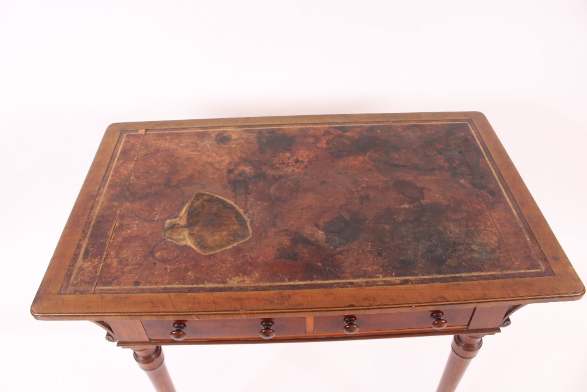 A Holland & Sons mid 19th century mahogany desk ta - Image 2 of 3