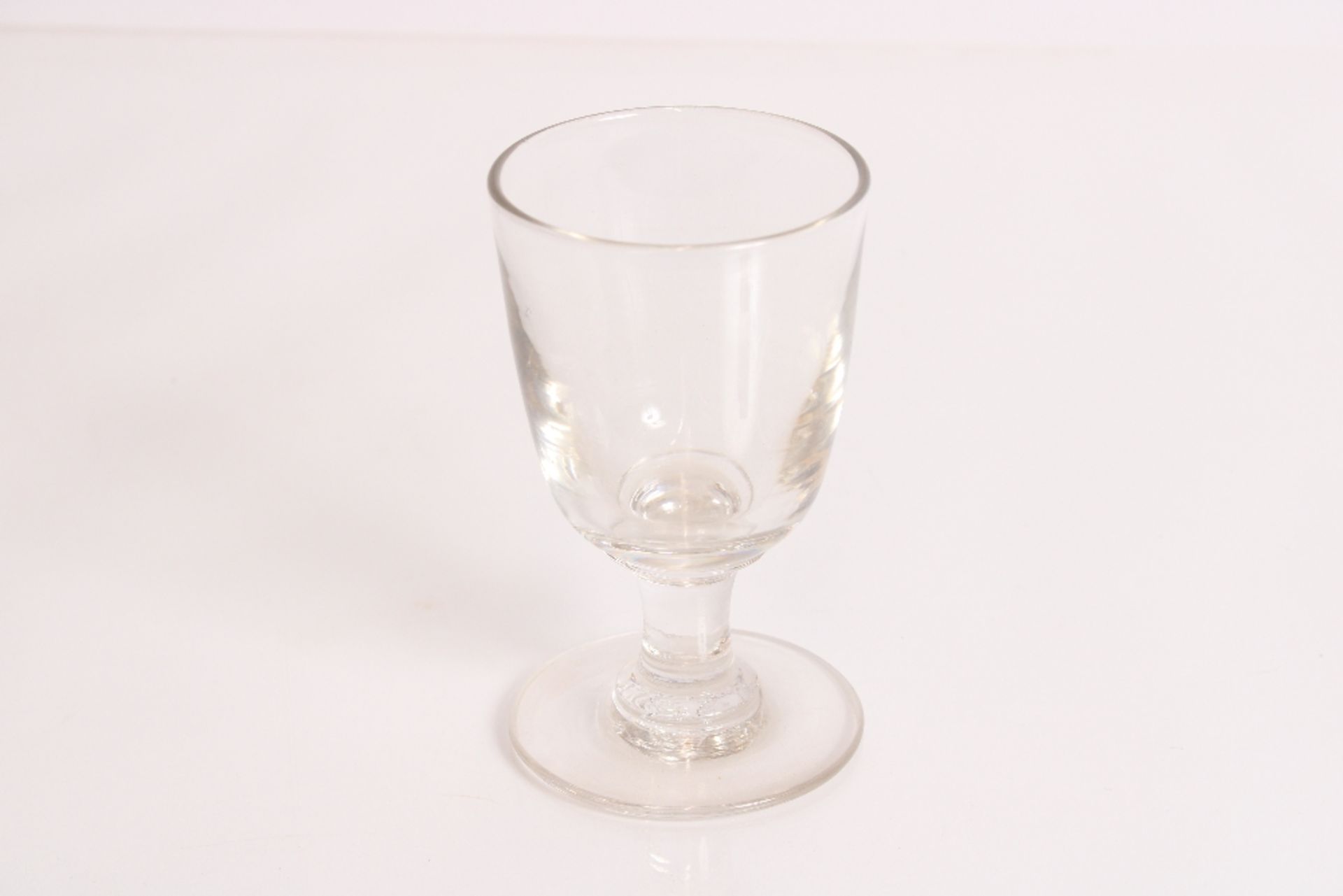 A heavy 19th century glass rummer, 14cm high