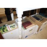 Three boxes of books, mostly garden related