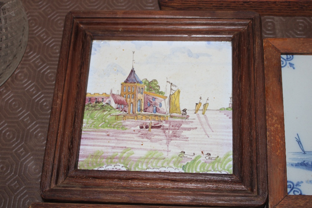 A quantity of framed Delft tiles - Image 4 of 10