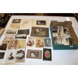 A box of Victorian and later photos