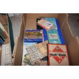 A box containing a small quantity of ephemera; var