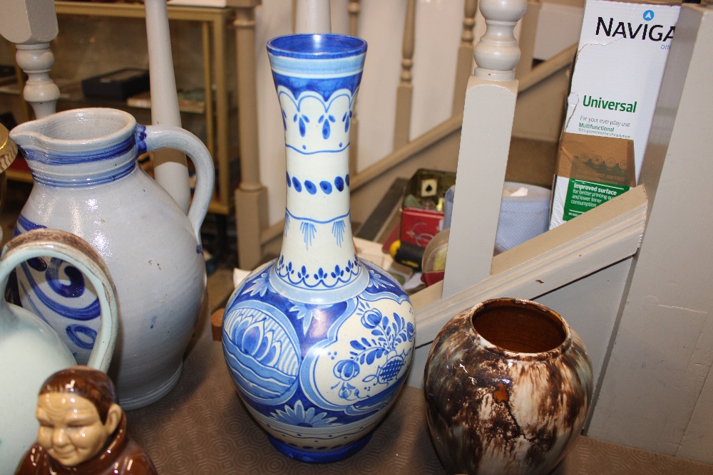 A collection of various pottery including a Dutch - Image 7 of 11