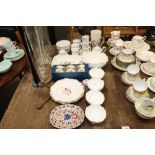 A collection of various tea and dinnerware to incl