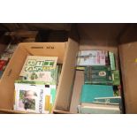 Two boxes of various books