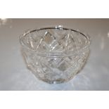 A Tiffany & Co. glass basket effect bowl