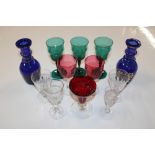 A collection of 19th Century and later glassware t
