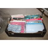 A box of various scarves, as new