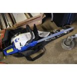 A Hyundai HYC6222 chainsaw with instruction bookle