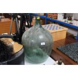 A glass carboy