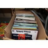 A box of records