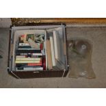 A box of miscellaneous tapes etc.