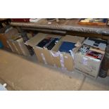 Three boxes of miscellaneous books