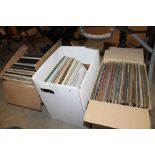Three boxes of miscellaneous LP records