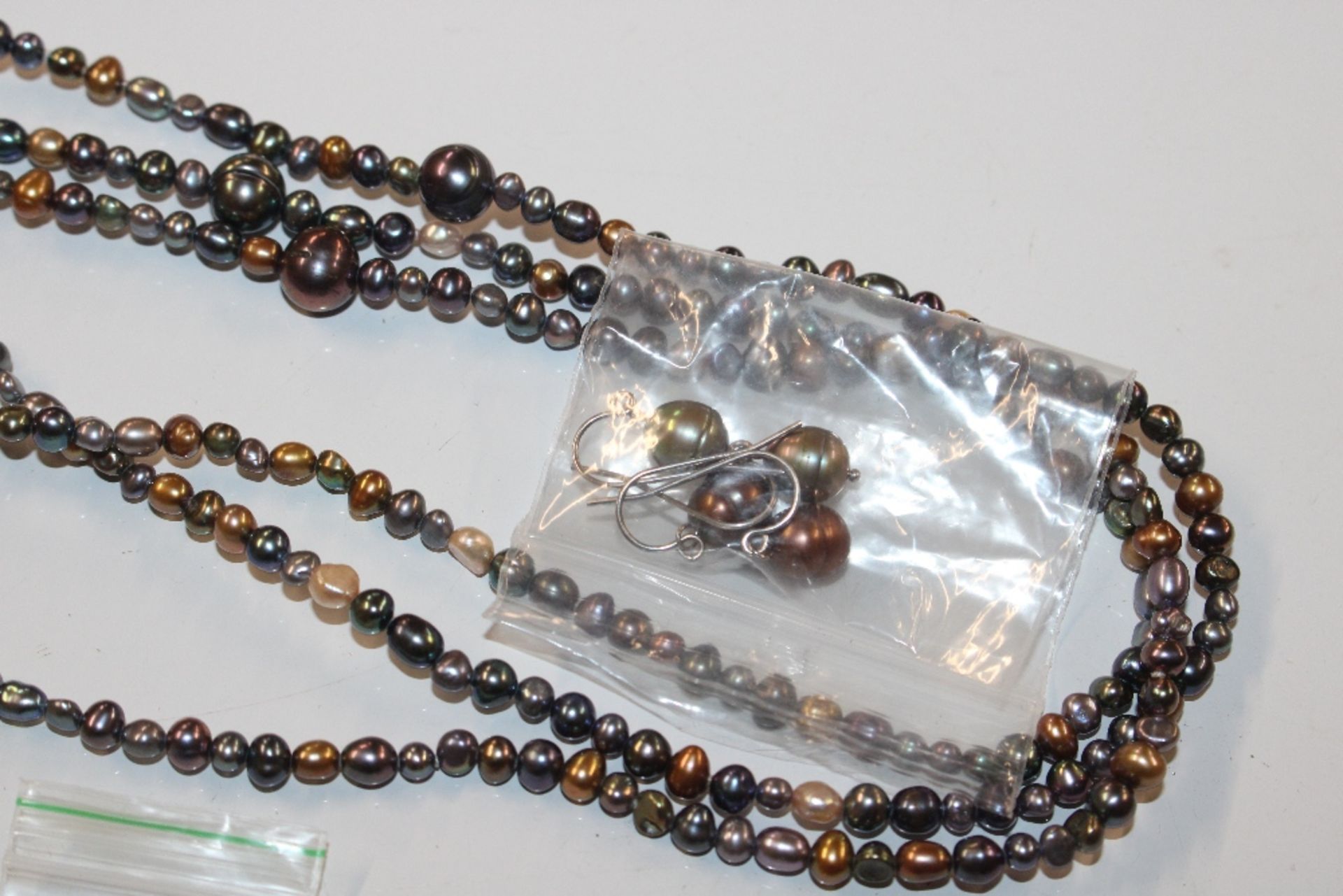 An Opera length black water fresh pearl necklace C - Image 5 of 6