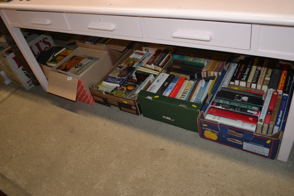 Six boxes of miscellaneous books