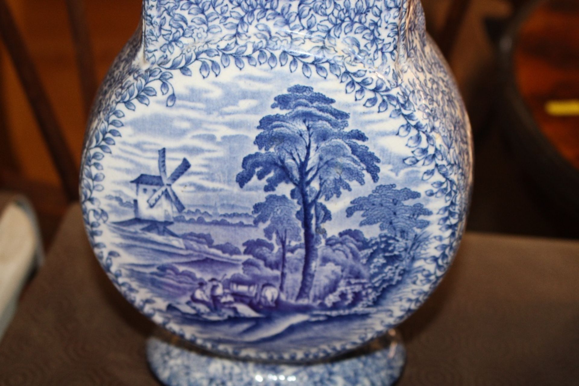 A Fenton blue and white baluster vase - Image 2 of 4