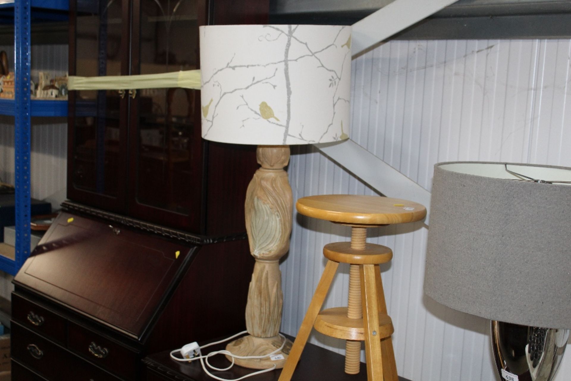 A large Bernard Rooke studio pottery table lamp de