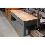 An oak double desk (cut down)