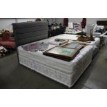 A king size (5') divan bed with Bed Factory mattre