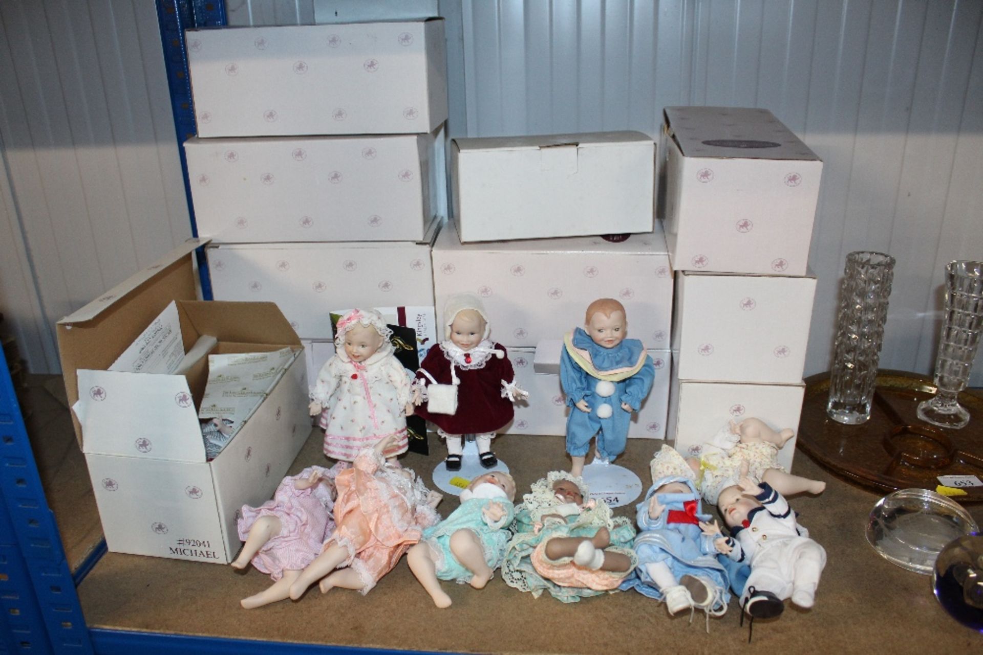 A collection of Ashton Drake Gallery dolls