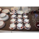 A Victorian Imari pattern tea set