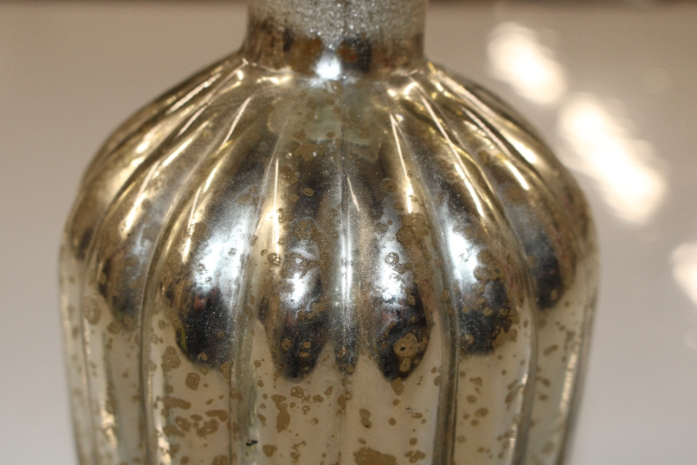 A Mercury glass decanter with later stopper - Image 3 of 5