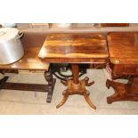 A 19th Century rosewood occasional table, the rect