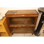 An oak Globe Wernicke two section bookcase