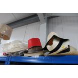 A quantity of various hats