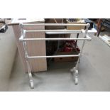 A painted towel rail