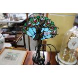 An Art Deco style figural decorated table lamp