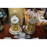 Two anniversary clocks and a Smiths mantel clock A