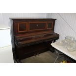 A Bansall London upright piano
