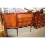 A Beresford & Hicks Ltd sideboard fitted three cen