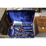 A clarinet in fitted case, numbered 94321