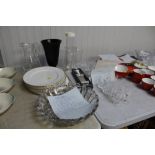 A quantity of table glassware to include Royal Bri