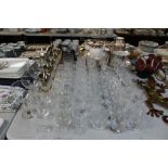 A quantity of table glassware to include 'Bohemia'