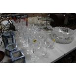 A quantity of table glassware to include Waterford