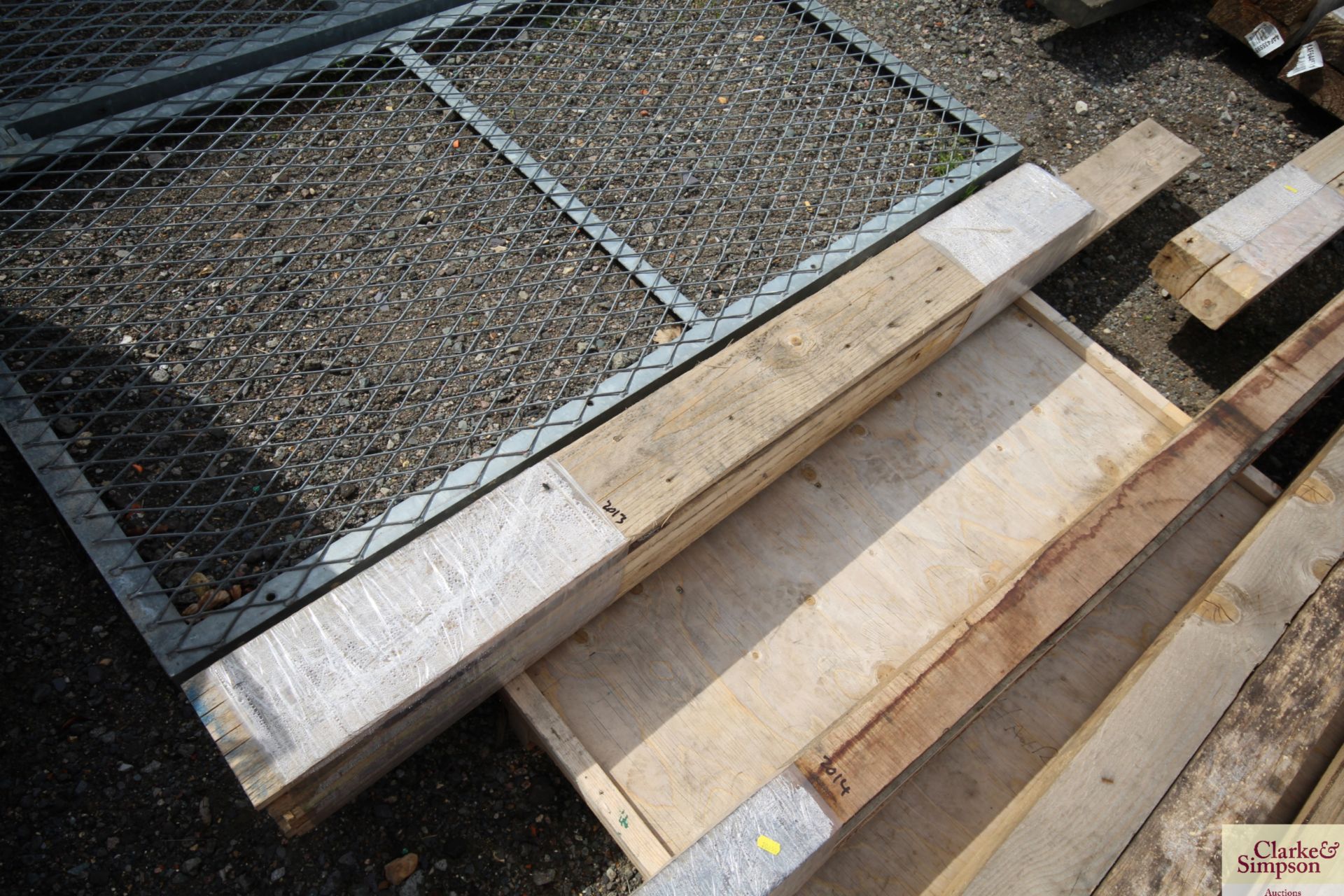 Quantity of 6in x 1in timber.