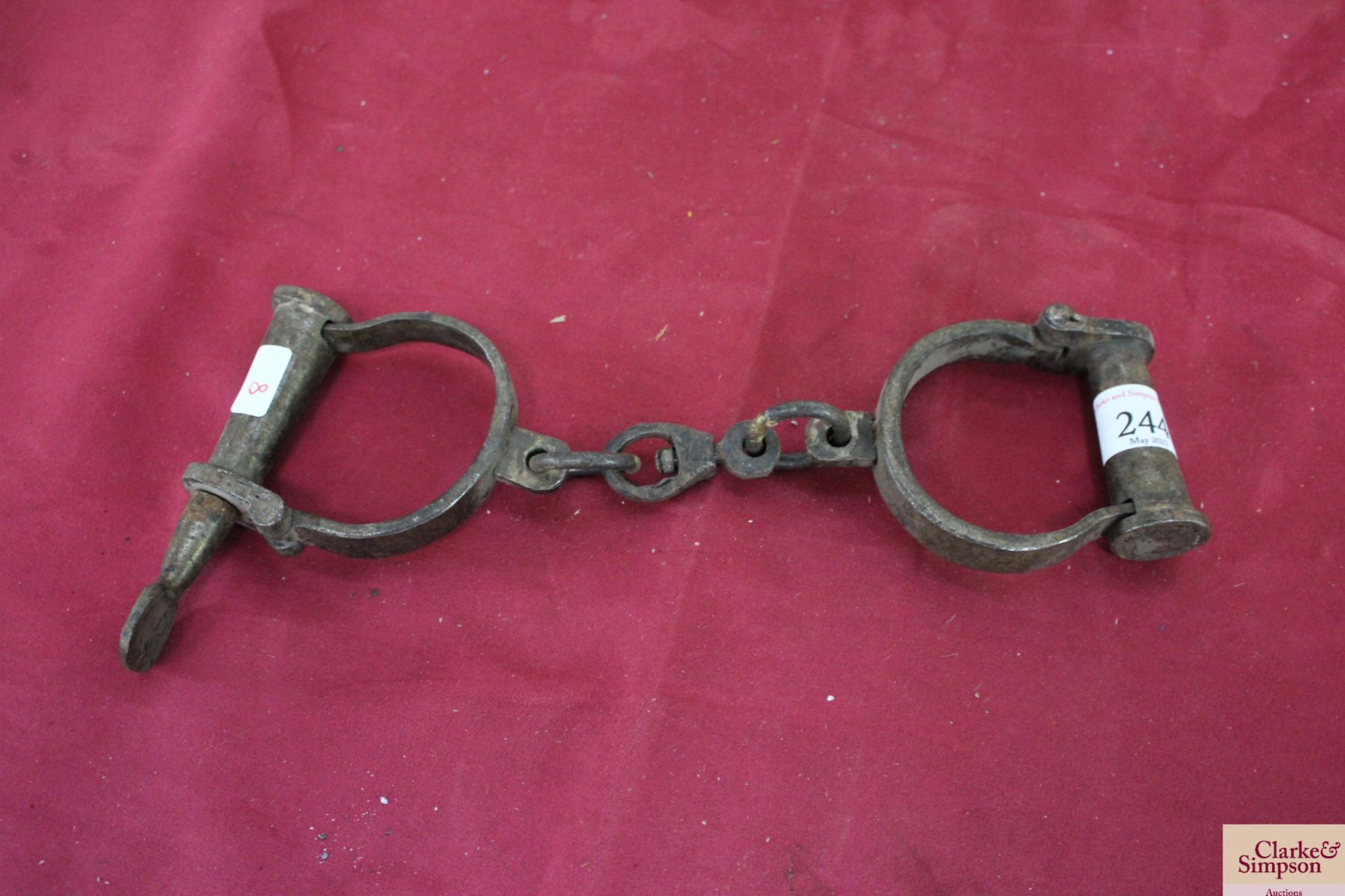 Pair of handcuffs. V
