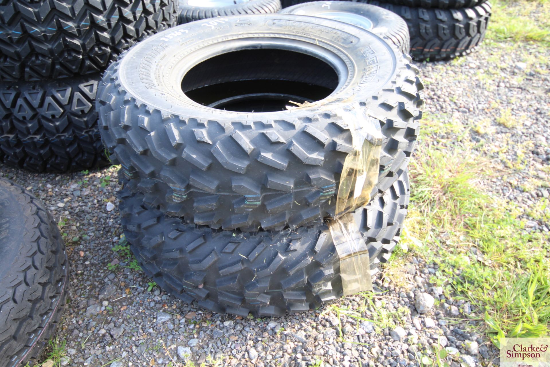 Pair of 25x8-12 unused quad bike tyres. - Image 2 of 3