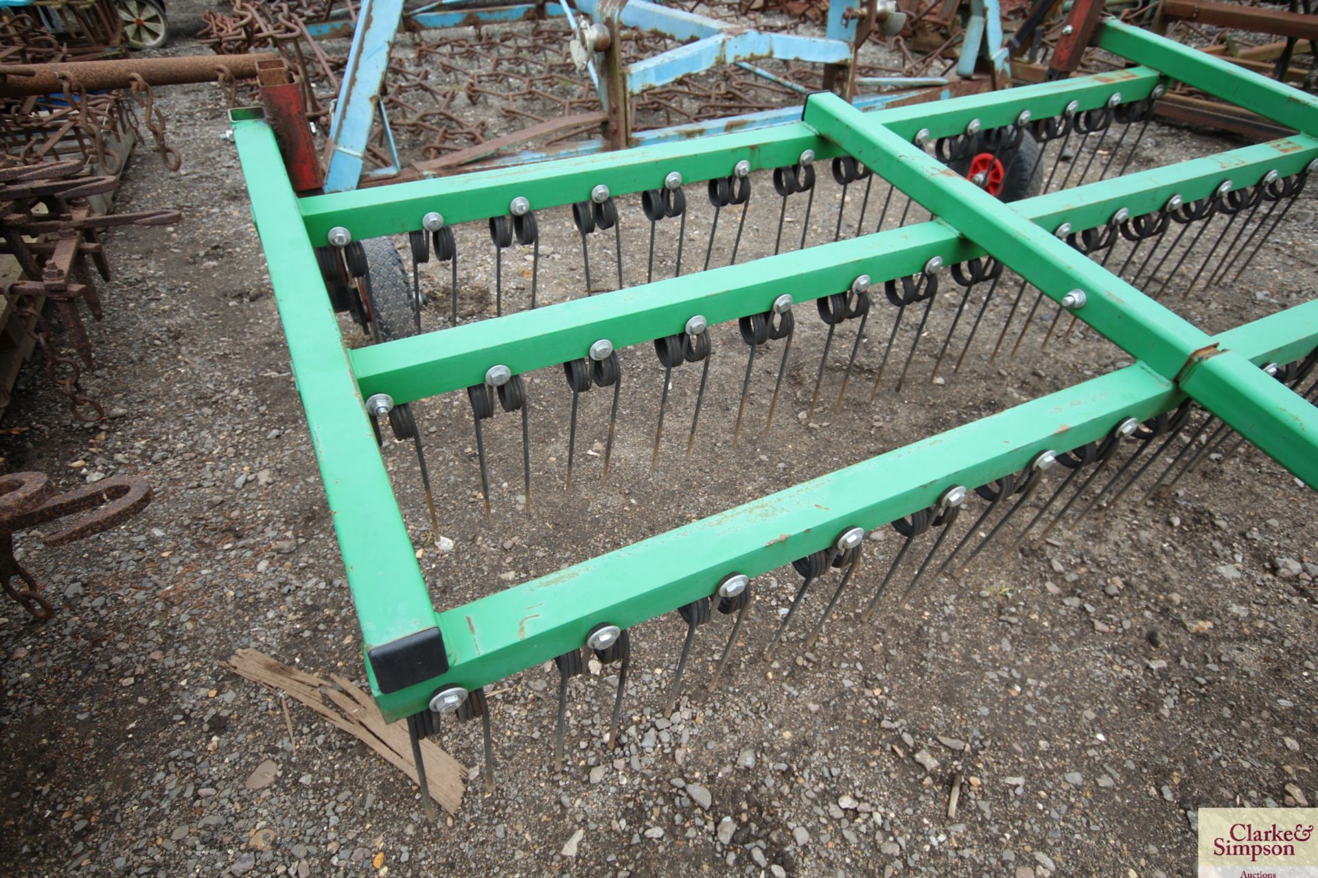 6ft trailed grass harrow for quad bike. - Image 6 of 7