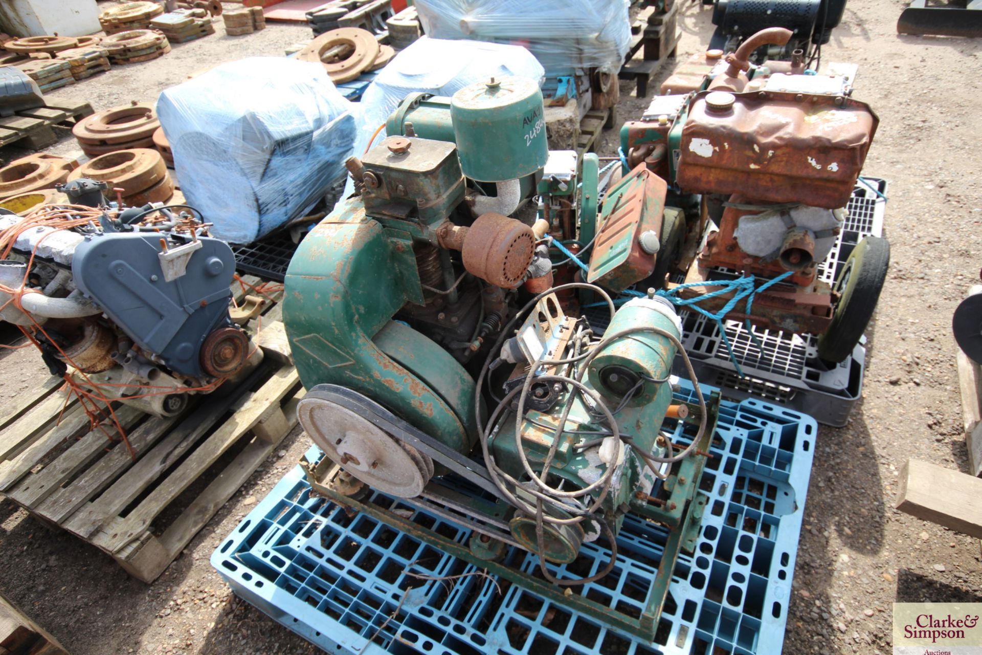 Petter AVA1 diesel engine generator.