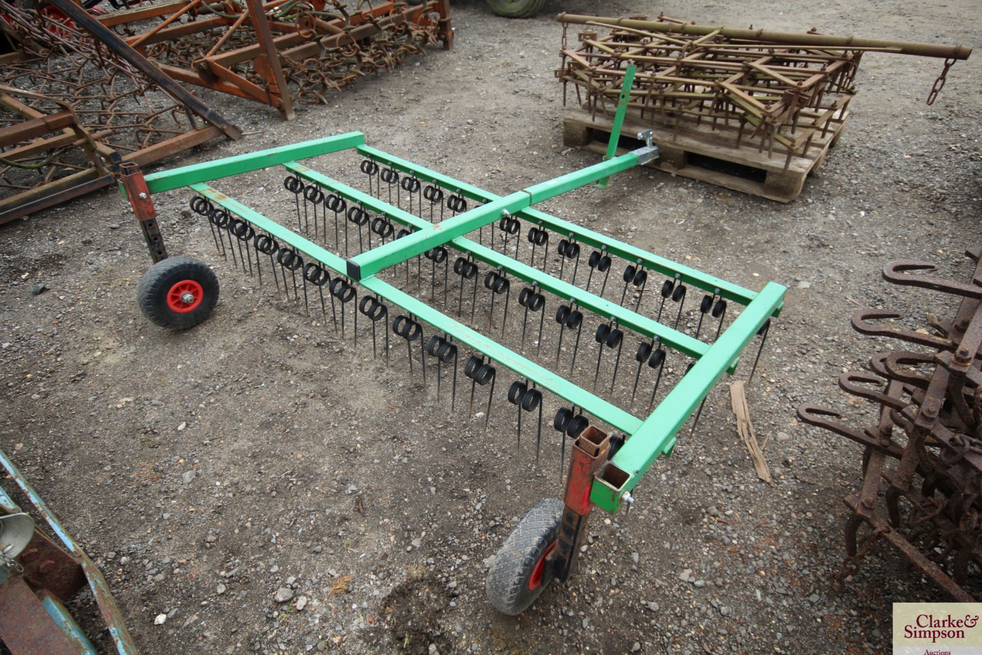 6ft trailed grass harrow for quad bike. - Image 3 of 7