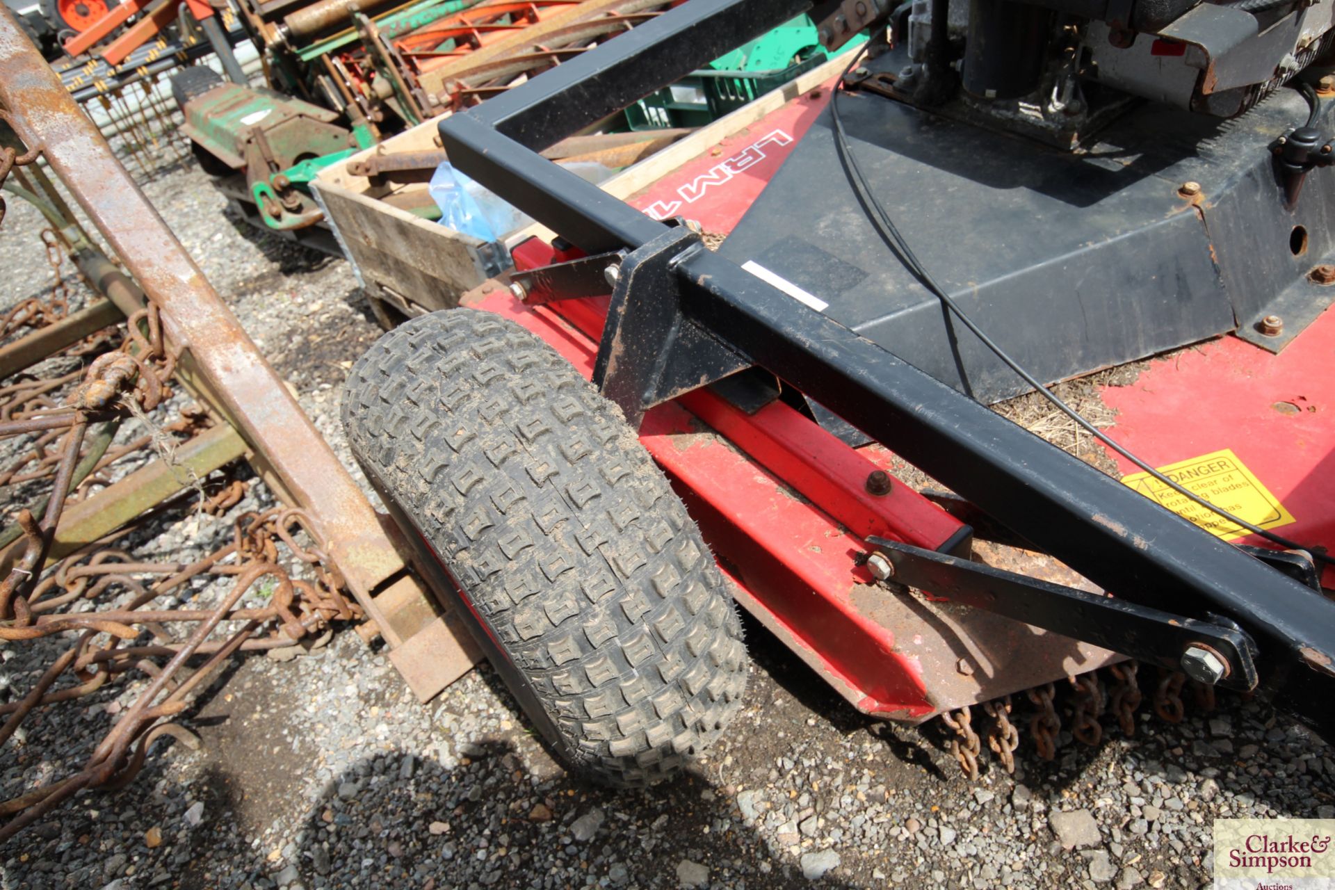 Logic LRM120 1.2m trailed topper for quad bike. With 13HP Briggs & Stratton petrol engine. - Image 5 of 8