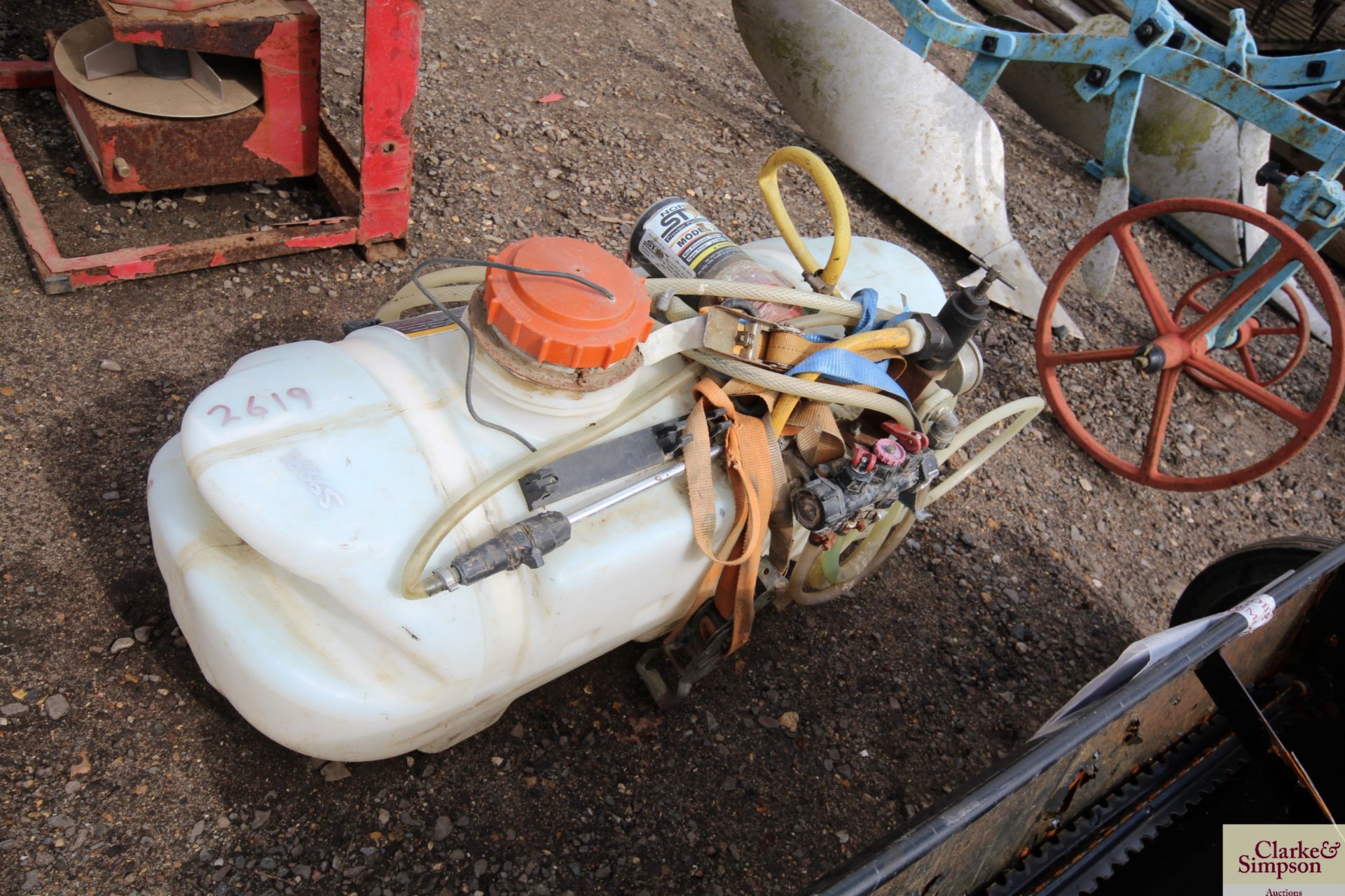 Quad bike sprayer. V