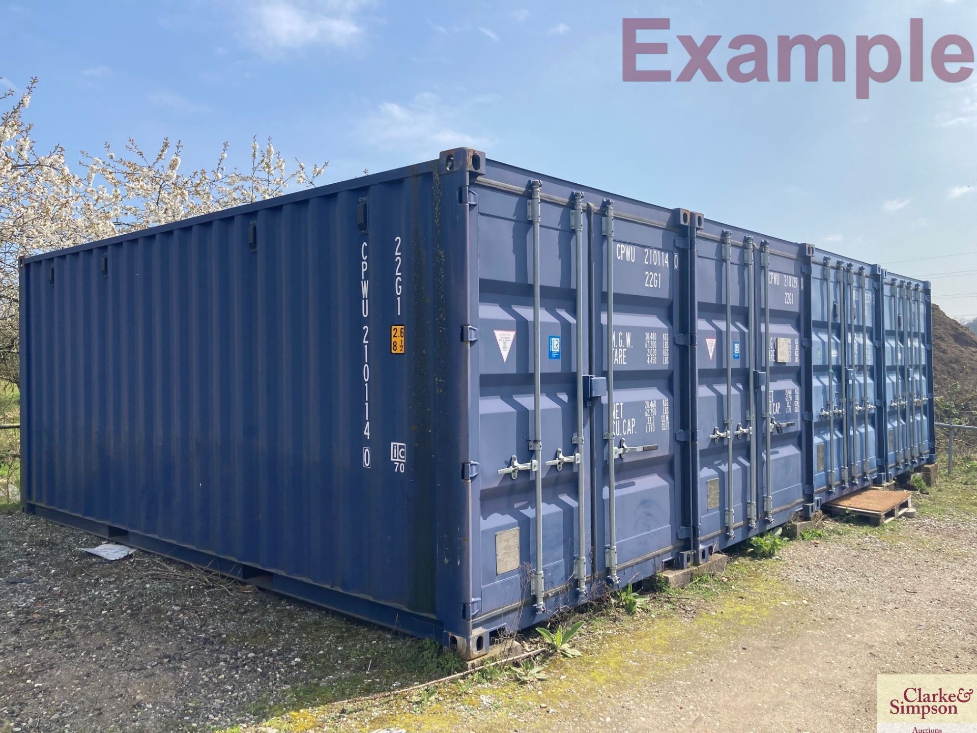 20ft one trip shipping container. Been used as storage. To be sold in situ and removed at