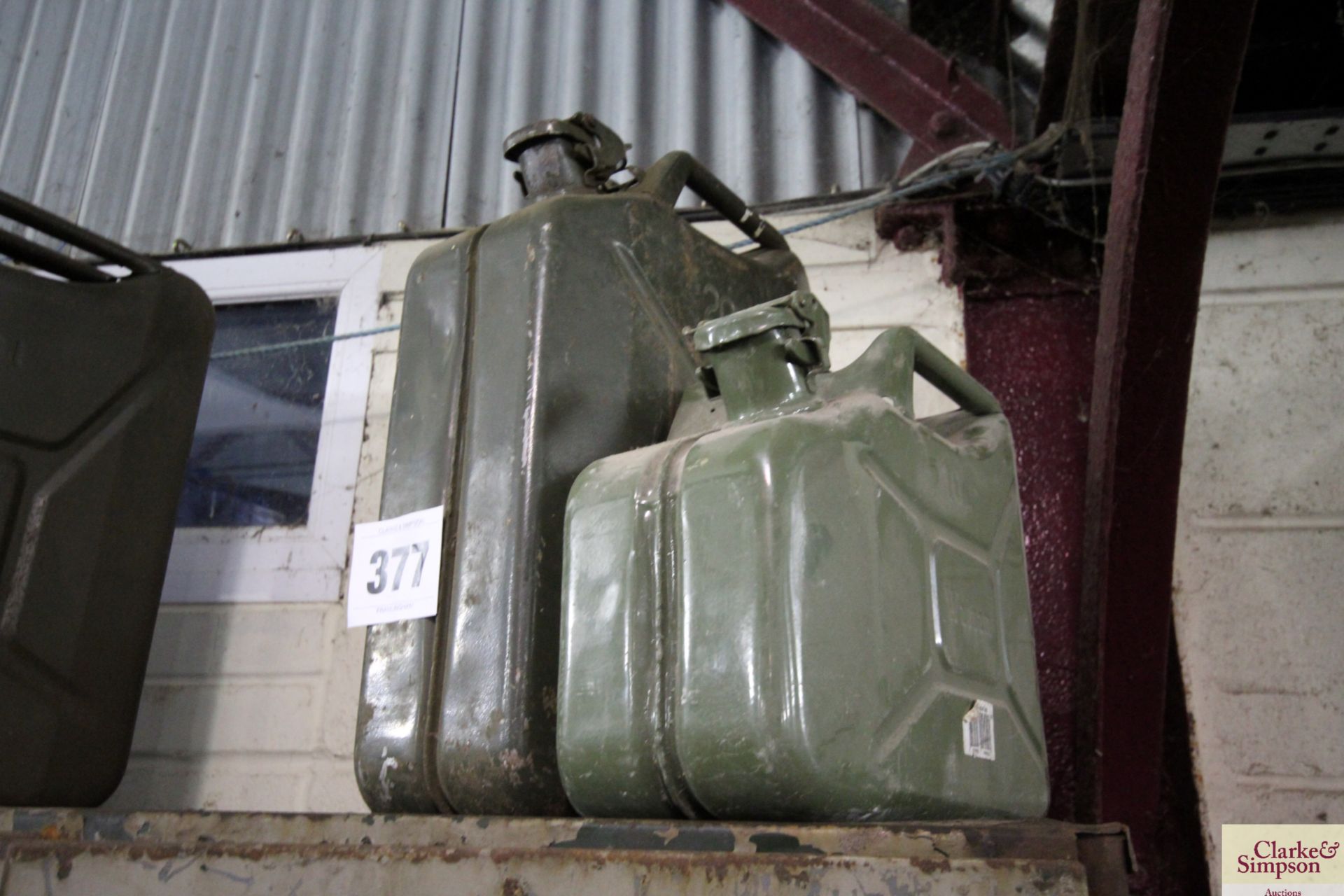 20L Jerry can and 10L Jerry can.